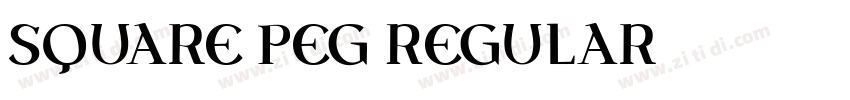Square Peg Regular字体转换